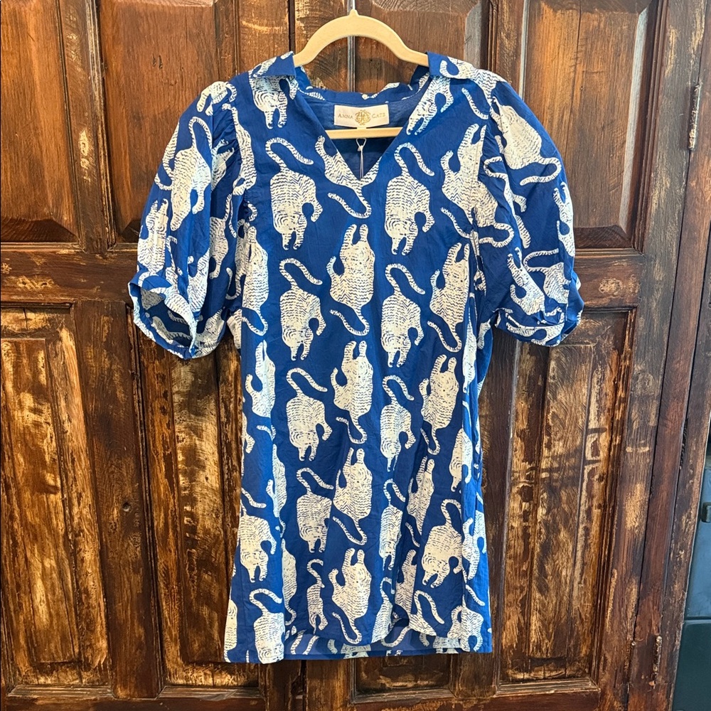 Anna Cate Blue Carter Dress M NWT